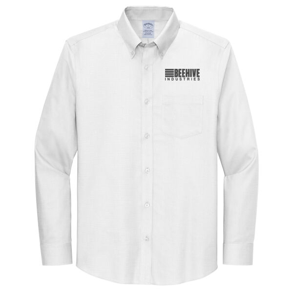 Beehive Embroidered - Wrinkle Free Stretch Nailhead Shirt Thumbnail