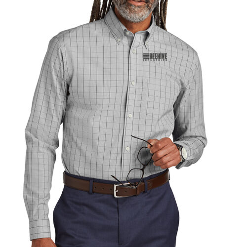 Beehive Embroidered - Wrinkle Free Stretch Patterned Shirt Thumbnail