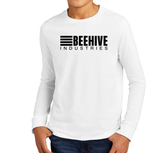 Beehive Logo / Sleeve Stripes - Youth Perfect Tri ® Long Sleeve Tee Thumbnail