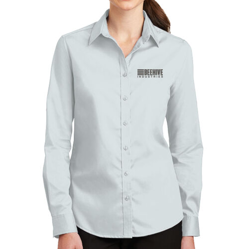 Beehive Embroidered - Ladies SuperPro ™ Twill Shirt Thumbnail