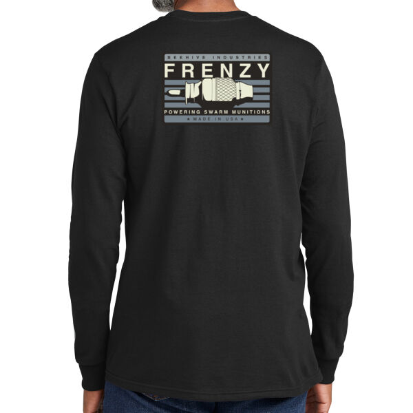 Beehive Frenzy Back Crest Front - All American Long Sleeve Tee Thumbnail