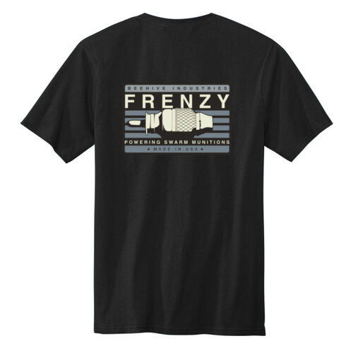 Beehive Frenzy Back Crest Front - All American Pocket Tee Thumbnail