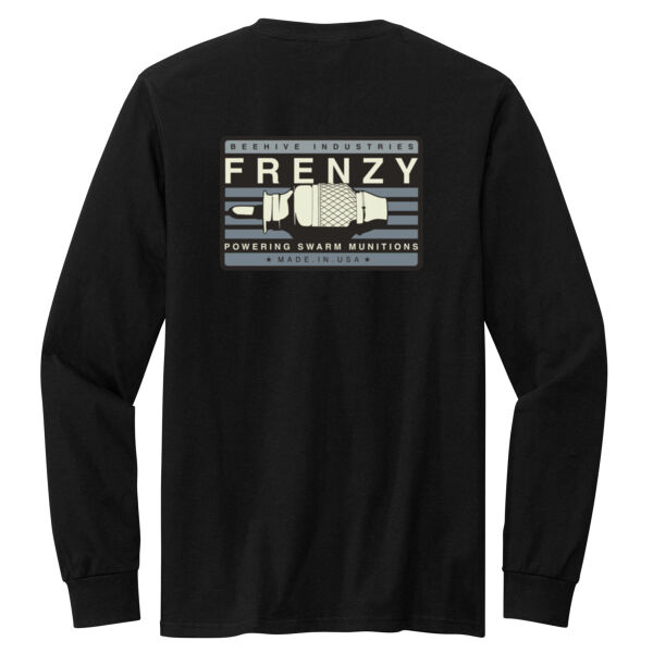 Beehive Frenzy Back Crest Front - Chore Long Sleeve Tee Thumbnail