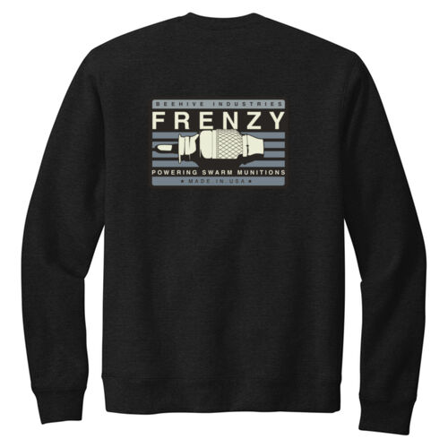 Beehive Frenzy Back Crest Front - Chore Fleece Crewneck Thumbnail