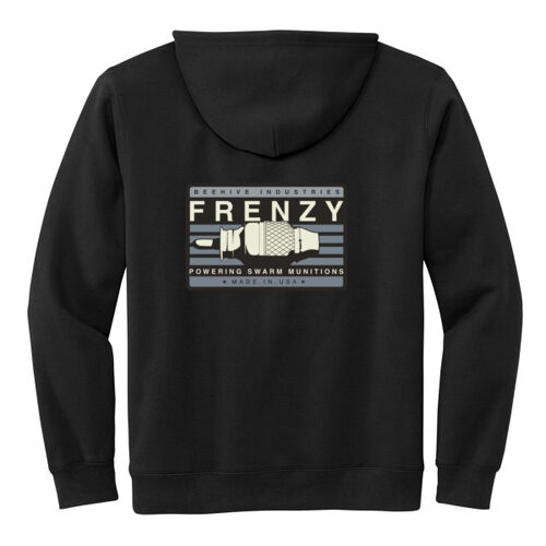 Beehive Frenzy Back Crest Front - Chore Fleece Pullover Hoodie Thumbnail