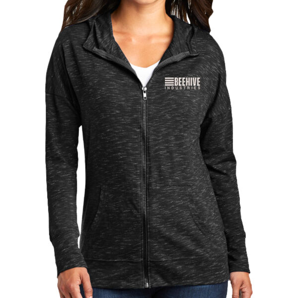 Beehive Embroidered - Women's Medal Full Zip Hoodie Thumbnail