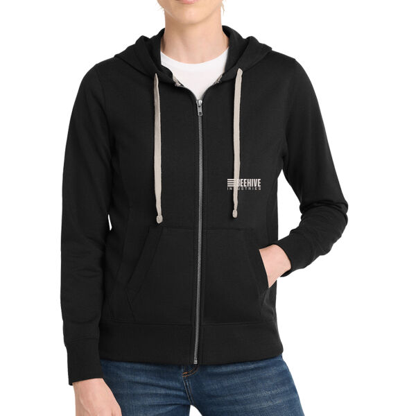 Beehive Embroidered - Women's Re Fleece ™ Full Zip Hoodie Thumbnail