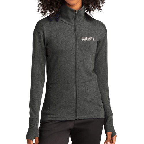 Beehive Embroidered - Ladies Sport Wick ® Flex Fleece Full Zip Thumbnail