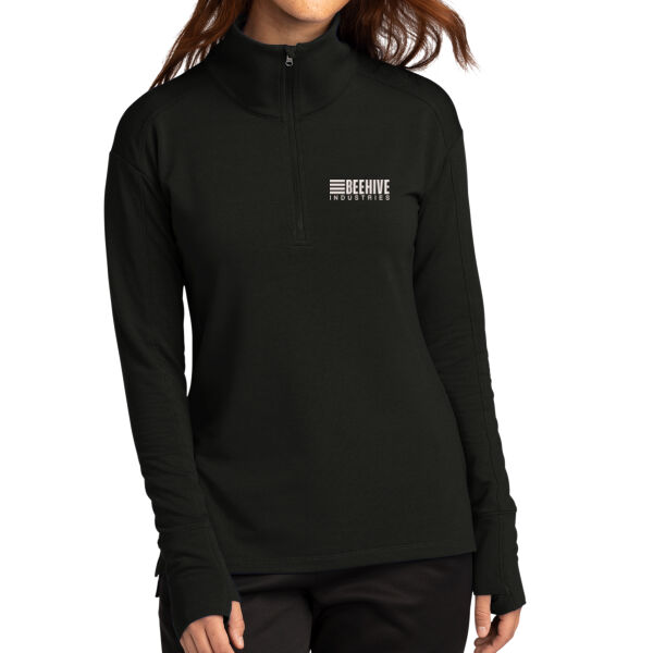 Beehive Embroidered - Ladies Sport Wick ® Flex Fleece 1/4 Zip Thumbnail