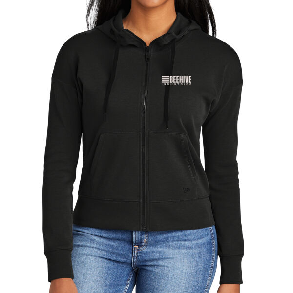 Beehive Embroidered - Ladies STS Full Zip Hoodie Thumbnail