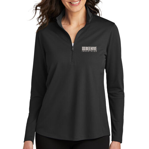 Beehive Embroidered - Women's Dry Zone ® UV Micro Mesh 1/4 Zip Thumbnail