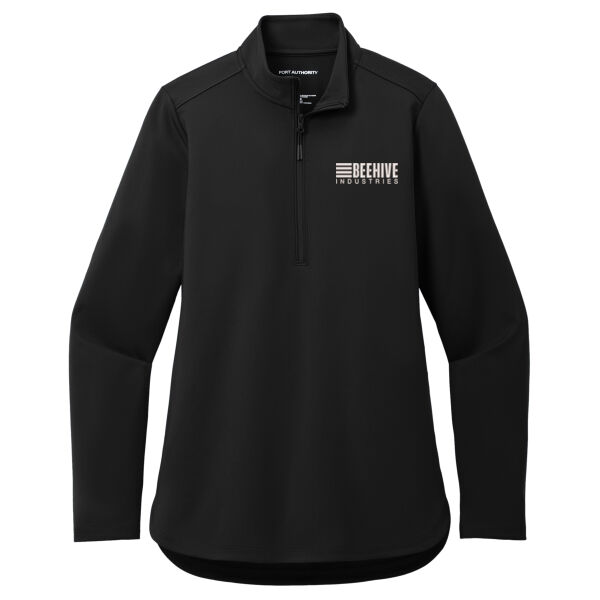 Beehive Embroidered - Women's C Free ® Double Knit 1/4 Zip Thumbnail
