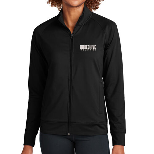 Beehive Embroidered - Women's Sport Wick ® Stretch Full Zip Cadet Jacket Thumbnail