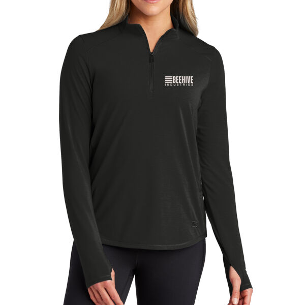 Beehive Embroidered - Women's Motion 1/4 Zip Thumbnail