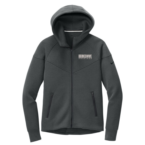 Beehive Embroidered - Women's Tech Fleece Full Zip Hoodie Thumbnail