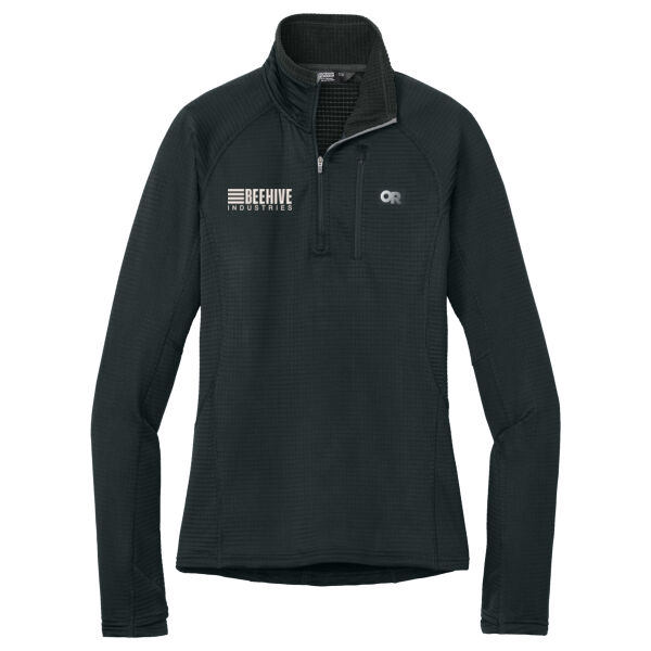 Beehive Embroidered - Women's Tech Grid 1/4 Zip Fleece Thumbnail