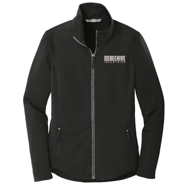 Beehive Embroidered - Ladies Collective Smooth Fleece Jacket Thumbnail