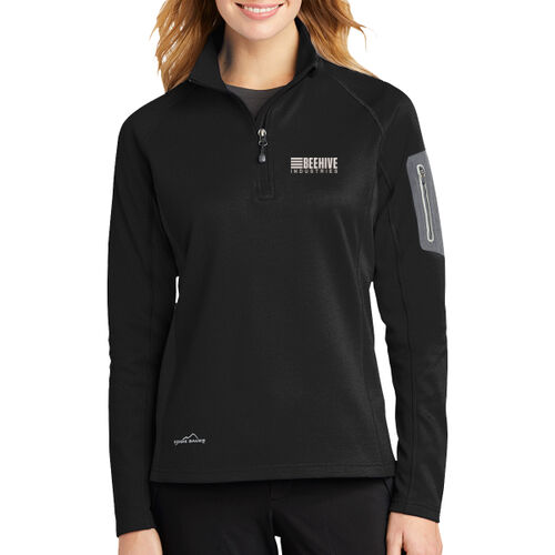 Beehive Embroidered - Ladies 1/2 Zip Performance Fleece Thumbnail