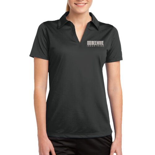 Beehive Embroidered - Ladies PosiCharge ® Active Textured Polo Thumbnail