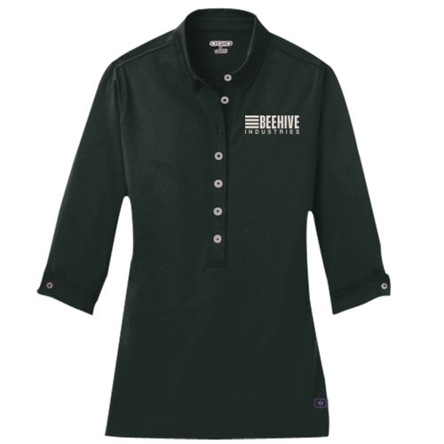 Beehive Embroidered - Ladies Gauge Polo Thumbnail