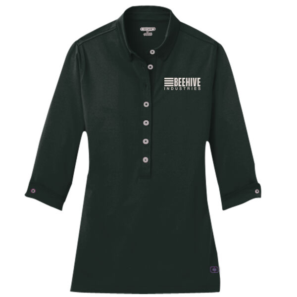 Beehive Embroidered - Ladies Gauge Polo Thumbnail