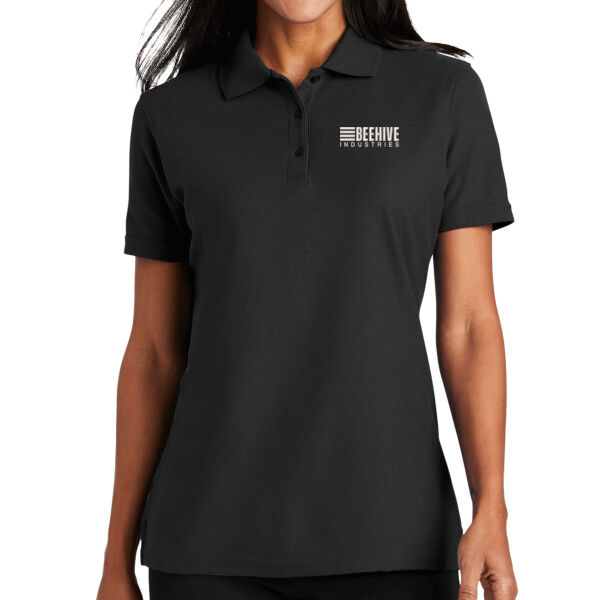 Beehive Embroidered - Ladies Stain Resistant Polo Thumbnail