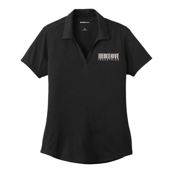 Beehive Embroidered - Ladies PosiCharge ® Tri Blend Wicking Polo Thumbnail