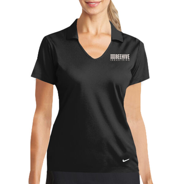 Beehive Embroidered - Ladies Dri FIT Vertical Mesh Polo Thumbnail