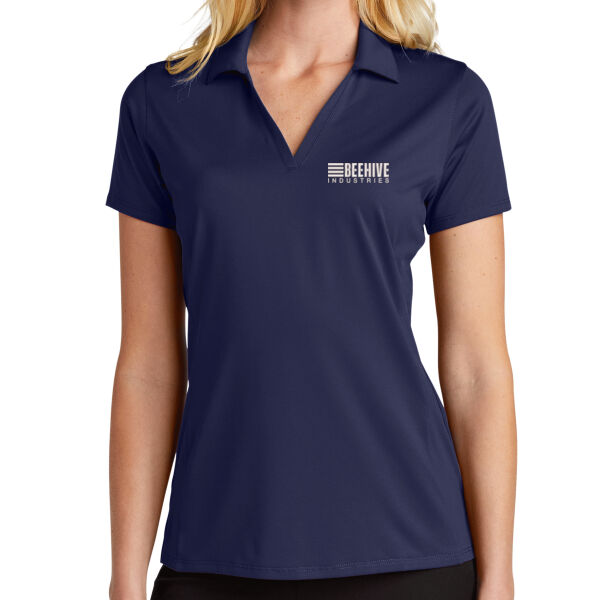Beehive Embroidered - Ladies Performance Staff Polo Thumbnail