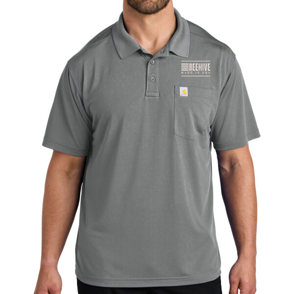 Beehive Embroidered  - Force ® Snag Resistant Pocket Polo Thumbnail