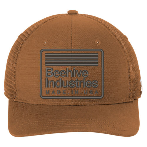 Beehive Embroidered - Canvas Mesh Back Cap Thumbnail