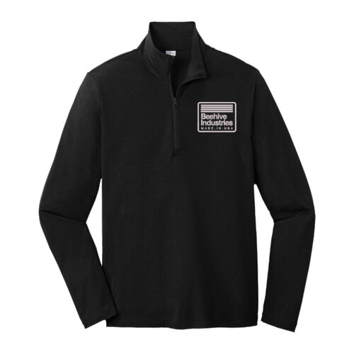 Beehive Embroidered - PosiCharge ® Tri Blend Wicking 1/4 Zip Pullover Thumbnail