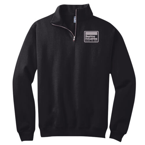 Beehive Embroidered - NuBlend ® 1/4 Zip Cadet Collar Sweatshirt Thumbnail