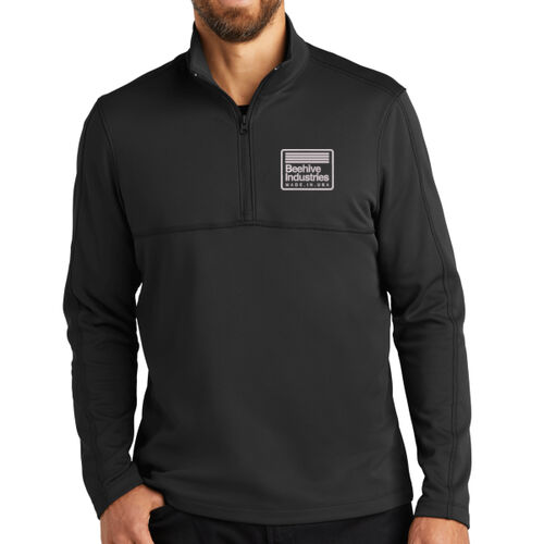 Beehive Embroidered - Smooth Fleece 1/4 Zip Thumbnail