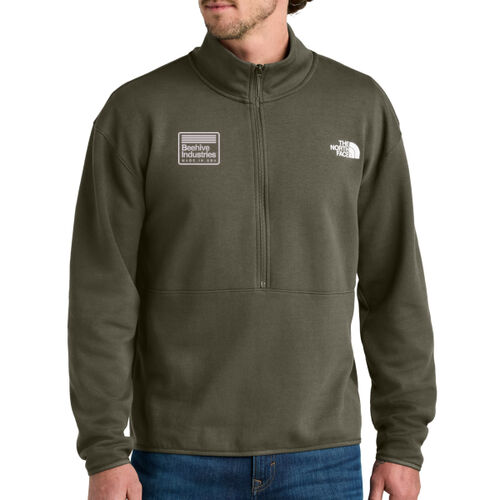 Beehive Embroidered - Double Knit 1/2 Zip Fleece Thumbnail