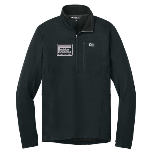 Beehive Embroidered - Tech Grid 1/4 Zip Fleece Thumbnail