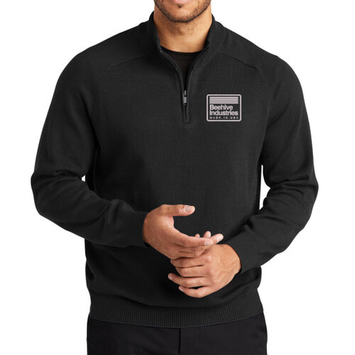 Beehive Embroidered - 1/4 Zip Sweater Thumbnail