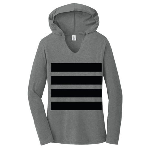 Beehive Full Front Stripes - Women's Perfect Tri ® Long Sleeve Hoodie Thumbnail