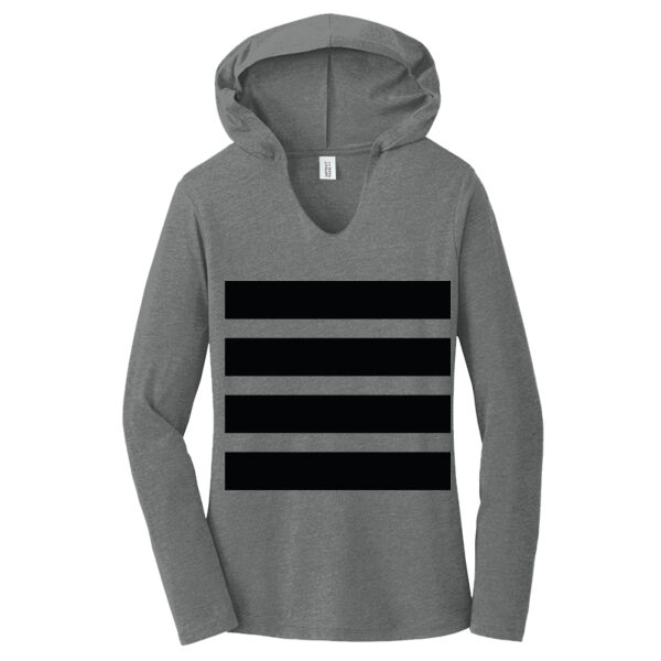 Beehive Full Front Stripes - Women's Perfect Tri ® Long Sleeve Hoodie Thumbnail