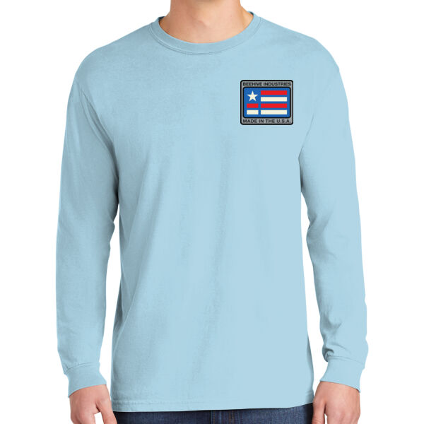 Beehive Flag  - Heavyweight Ring Spun Long Sleeve Tee Thumbnail