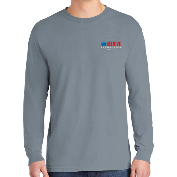 Patriotic front crest full back - Heavyweight Ring Spun Long Sleeve Tee Thumbnail