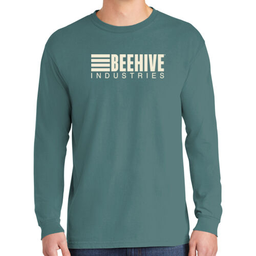 Beehive logo Full Front - Heavyweight Ring Spun Long Sleeve Tee Thumbnail