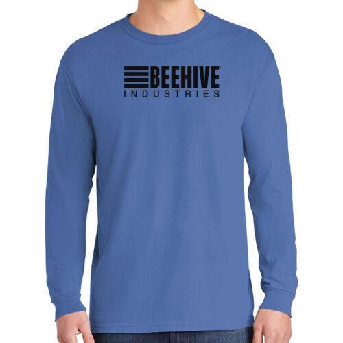 Beehive Logo Full Front Black - Heavyweight Ring Spun Long Sleeve Tee Thumbnail