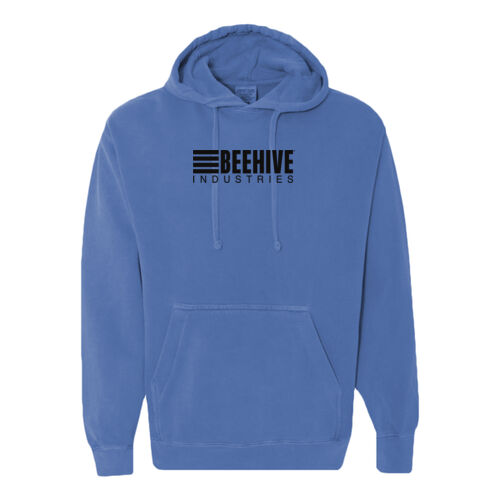 Beehive Logo Full Front Black - Ring Spun Hooded Sweatshirt Thumbnail