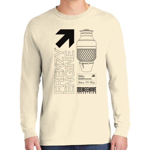 Frenzy Engine Graphic Arrow - Heavyweight Ring Spun Long Sleeve Tee Thumbnail