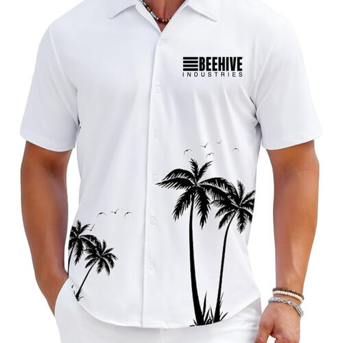 Beehive Hawaiian White Shirt Thumbnail